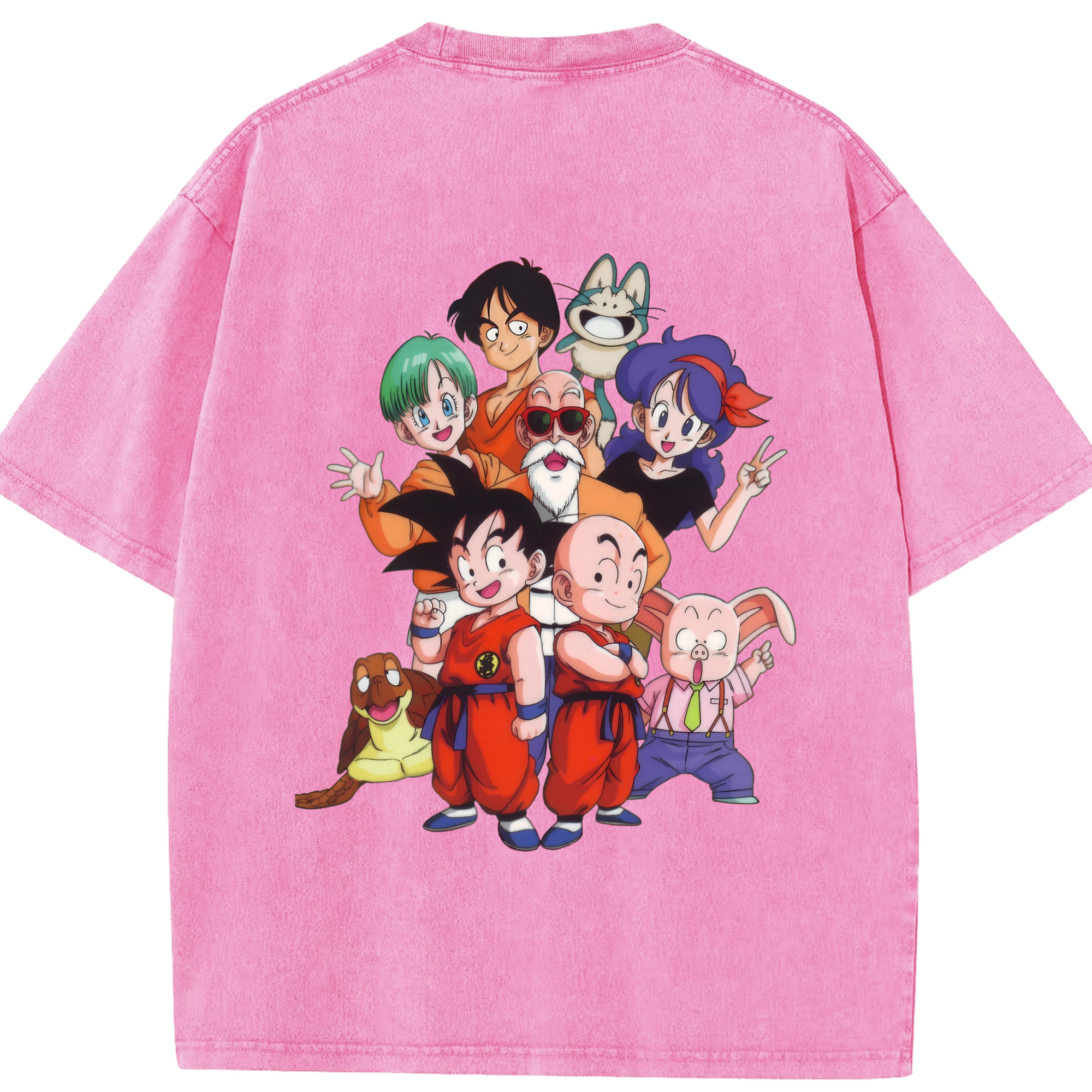 （画像用） ドラゴンボール DRAGON BALL 綿100% ヴィンテージ風 半袖Tシャツ（背面プリント）